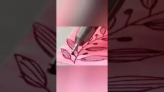 Aesthetic dusky 💛💗 yellow bookmark 🔖🎨||#drawing #shorts