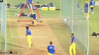 CSK practice 2021💛💛dhoni,raina,imran tahir,mitchel santner,jadeja,robbin,moeen,chahar🏏🏏