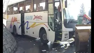 RTV Vranje  Teska saobracajka na ulazu u Han 23 02 2017