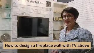How to Design a Fireplace Wall with TV Above #electricfireplace #electricfire