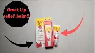 Burt's Bees Rescue Lip Relief, Watermelon, Hydrating Lip Balm for Dry Cracked Lips, 0.35oz