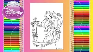 👑 Disney princess | rapunzel , tangled | coloring for kids | coloring pages | cartoon | painting