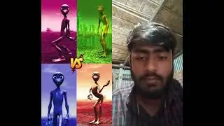 Purple Alien VS Green Patila VS Blue Alien VS Orange Alien # Original sound Home #shorts #aliendance