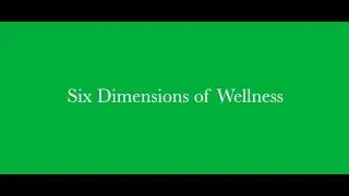 The Six Dimensions of Wellness - Episode 8 - Extra Segment