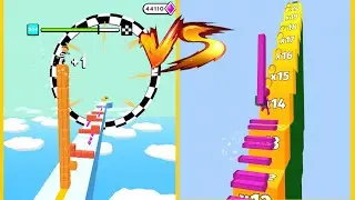 Cube Surfer Vs Stair Run : Gameplay Walkthrough - Level 1-9999 Unlock All Level (iOS, Android)