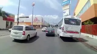 Trayecto de centro hacia norte por el Boulevard