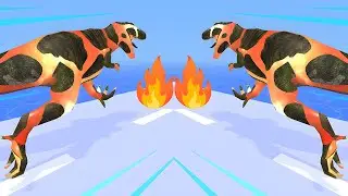 Dino Evolution Run 3D Gameplay (by MAD PIXEL) | Unique Dinosaur Run Game