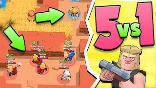 5 VS 1 IN SHOWDOWN // Brawl Stars