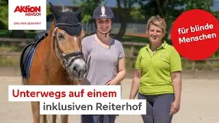 Fabie: Das erste Mal alleine blind reiten 🐴 (Audiodeskription)