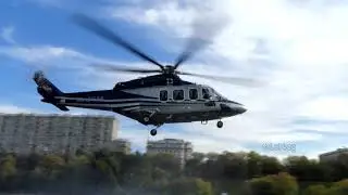 Вертолёт AW139 RA-01694  в Москва-сити