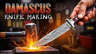 How To Make a Damascus Blade 2025 | handmade knife making tutorial for beginner | how to make knife