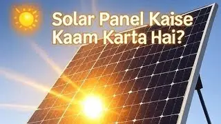 सोलर पेनल कैसे काम करता है। Solar Panel Kaise Kaam Karta Hai..? Full Explanation in Hindi ☀️🔋&rdquo;