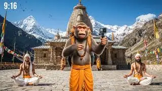 🐒 #aimonkey #kedarnath #monkeyvlog #aimonkeyvlogger 