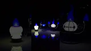 Shadows flicker&hellip; the flames are watching. 👁️🔥 #pokemon #litwick #lampent #chandelure #ledlights #led