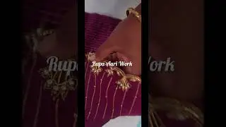 Zardozi and cuttana Bead Work Aari Work Blouse 🧵🧵📸   //Zardozi Work//cut bead