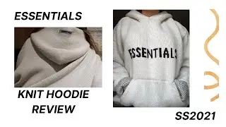 FEAR OF GOD ESSENTIALS Oatmeal Knit Logo Hoodie Review SS2021