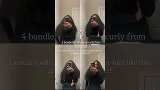 The girls are loving our curls! She&rsquo;s wearing 4 bundles of Burmese curly 🤍 #fyp #hairtok
