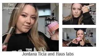 First impressions of the jordana ticia blush duo’s and the Haus Labs contour #jordanaticia #hauslabs