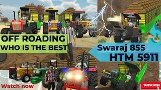 Multiple #tractor #offroading TEST #indianvehiclessimulator3dvideos #modifiedtractor #gaming 
