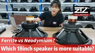 Ferrite vs Neodymium? Which 18inch speaker is more suitable for you?