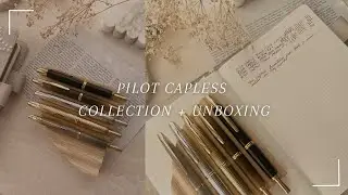 PILOT CAPLESS COLLECTION + UNBOXING | PILOT CAPLESS GOLD STRIPES ITOYA, SILVER STRIPES, WISKY