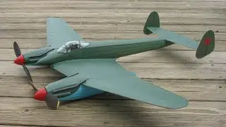 Rubber-Powered Model Airplane 37