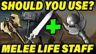 SHOULD YOU GO MELEE WEAPON + LIFE STAFF IN NEW WORLD ATERNUM?