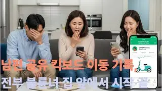 남편 공유 킥보드 이동 기록, 전부 불륜녀 집 앞에서 시작·끝