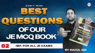 Best Question of Our JE MCQ Book by Rahul Sir | Important Questions for all JE Exams