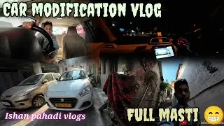 🔥🚗 Car Modification Vlog Part-2 | Fog Lights ✨ Custom Name 😍 Full Masti 😎 | RK Residency Haridwar
