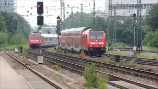 Zugverkehr  am  Heimeranplatz / S-Bahn Station  in München