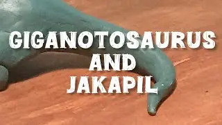 Giganotosaurus and jakapil stop motion animation #dinosaur #динозавры #анимация #paleontology