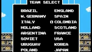 Tecmo World Cup Soccer Soundtrack: Team Select