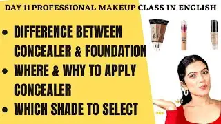 FREE PROFESSIONAL MAKEUP CLASS IN ENGLISH DAY11|MAKEUP COURSE|ONLINE MAKEUP CLASS|SKIN PREP|PRATIBHA