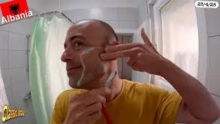 🇦🇱Turkish shavette💈Haslinger soap💈Yaqi brush💈Ariana & evans aftershave 💈#classicshave 59 גילוח קלאסי