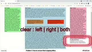 Part 5- CSS FLoat based layout | Float Issues | #SmartCode