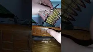 Reloading an SKS using a cursed method. #firearms #gun #military #ammo #sks #milsurp