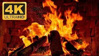 🔥Cozy Fireplace 4K with Crackling Fire Sounds🔥mysig &ouml;ppen spis avkopplande med sprakande eldljud🔥