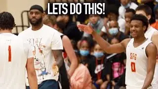 Bronny James vs Emoni Bates At Peach Jam 2021!