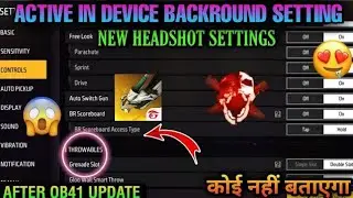 FREE FIRE PRO PLAYER SETTING❗ AFTER OB31 UPDATE | BEST😲 SETTING AFTER UPDATE OB41 BEST SETTING😱