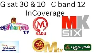 G sat 30 & 10 83&deg; | C band dish | InCoverage | 12 feet dish | tamil channels @Sagayam_Sat_TV