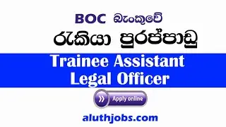 BOC Job Vacancies : Trainee Assistant Legal Officer