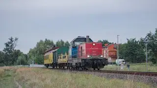 6Dg-167 z pociągiem gospodarczym w Wągrowcu