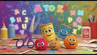 Learn A to Z with Creative Art and Crafts ✂️🧵🧶 | ABC Learning Video for Kids | Fun Educational