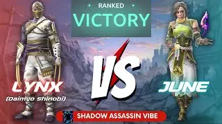 1v1 RANKED | LYNX 🔴 VS JUNE 🔵 | SF4 | SHADOW ASSASSIN VIBE | #3 GAME PLAY