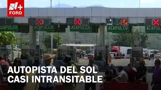 Bloqueo en la Autopista del Sol | Agricultores toman caseta de Palo Blanco - Las Noticias