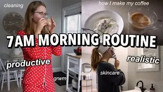 7AM PRODUCTIVE MORNING ROUTINE 2022 *how to realistically be that girl*