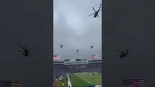 Buffalo Bills Helicopter Flyover!