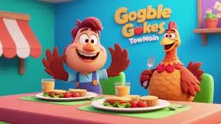 Gobble Gobble Lunch Time 🦃🥪 | Funny Turkey Song