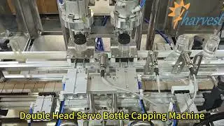 Double Head Servo Bottle Capping Machine, Automatic Plastic Jars Capping Machine
